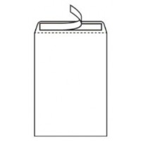 BOLSA BOLTIR BT2411 OFFSET BLANCO 229X324 MM.TIRA SILICONA, SOLAPA RECTA