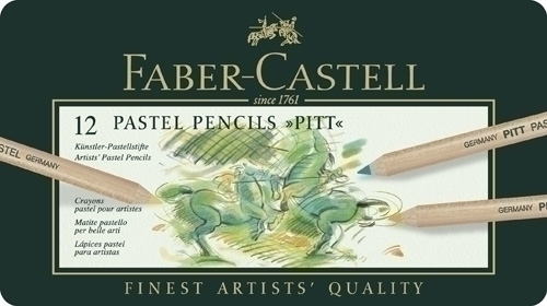 LAPICES COLORES FABER-CASTELL 112112 PITT-PASTEL ESTUCHE de 12