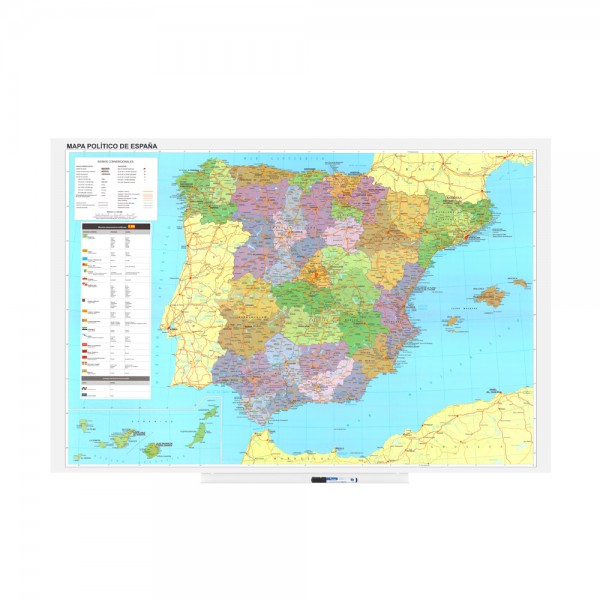 PIZARRA ROCADA 6421MAPSP SKINMAP 100x150cm SUPERFICIE LACADA - ESPAÑA  