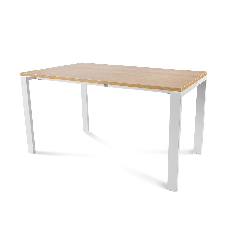 MESA ROCADA 2001MM08 TOTAL140X80 BLANCO/ ROBLE