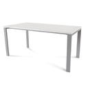 MESA ROCADA 2002MD04 TOTAL160X80 ALUMINIO/BLANCO