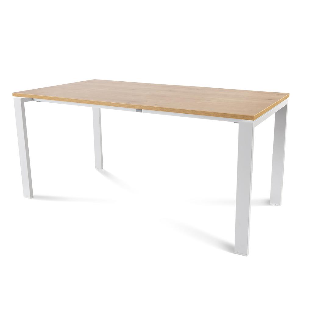 MESA ROCADA 2002MM08 TOTAL160X80 BLANCO/ ROBLE