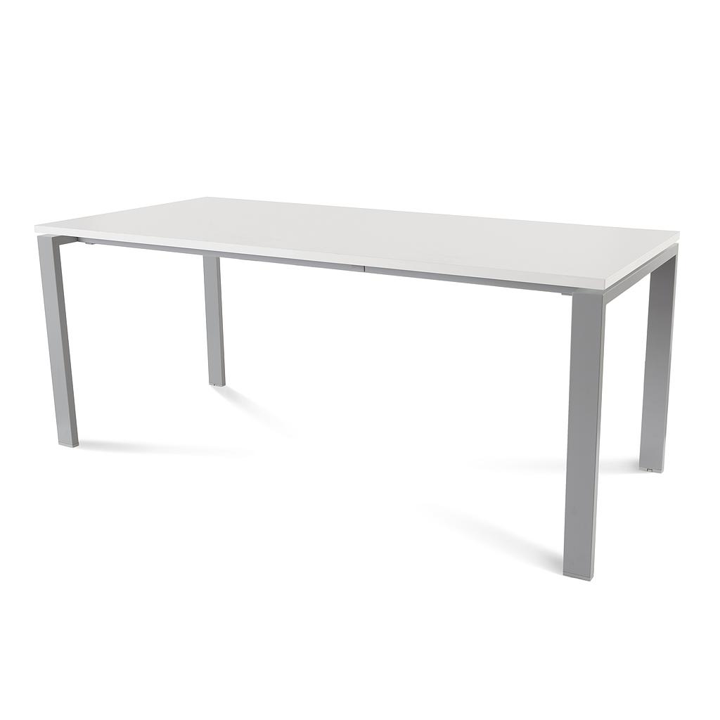 MESA ROCADA 2003MD04 TOTAL180X80 ALUMINIO/BLANCO