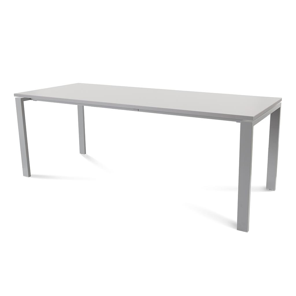 MESA ROCADA 2004MD02 TOTAL 200X80 ALUMINIO/ GRIS