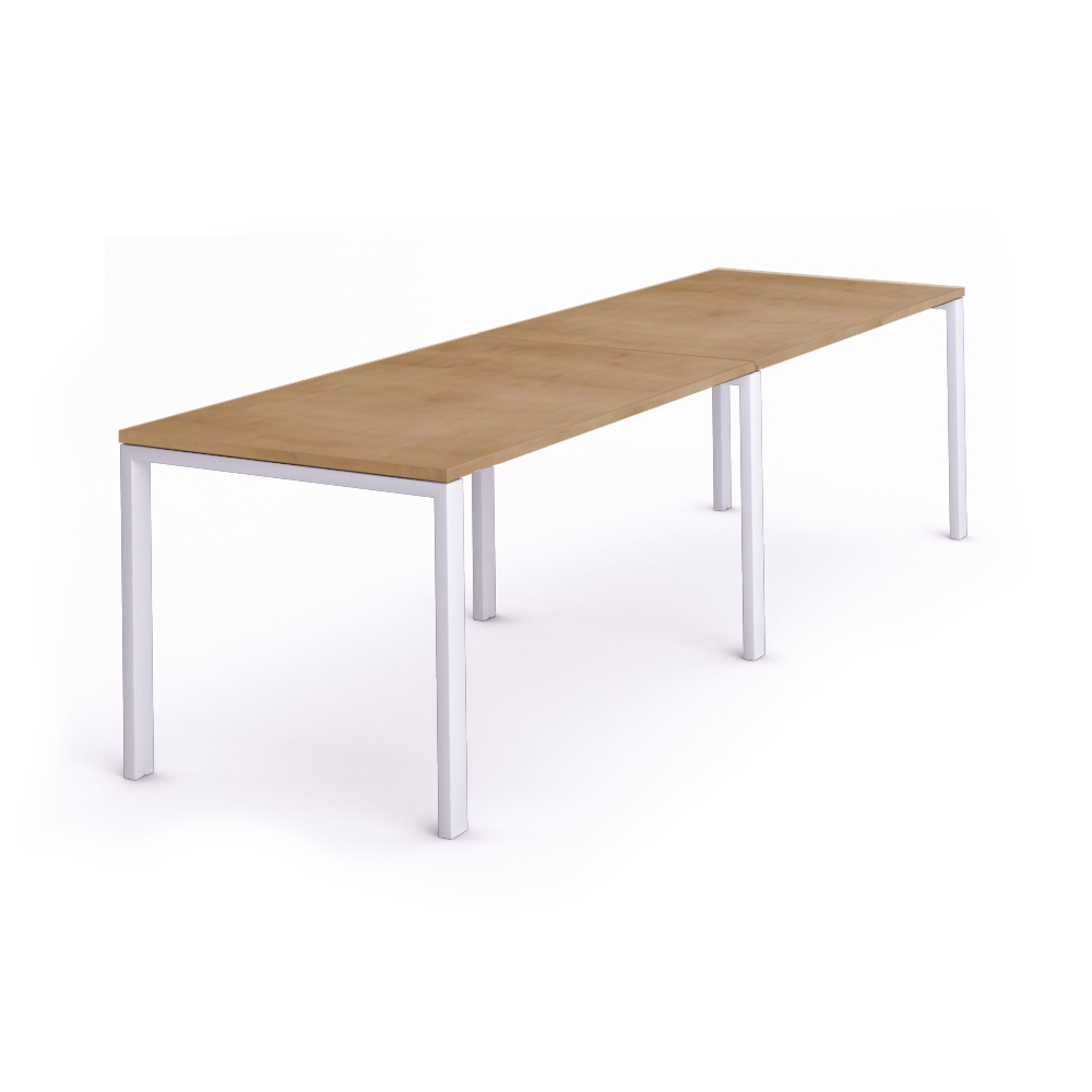 MESA ROCADA 2209MM08 TOTAL 320x80 BLANCO/ ROBLE
