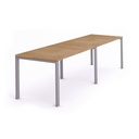 MESA ROCADA 2210MD08 TOTAL 360x80 ALUMINIO/ ROBLE
