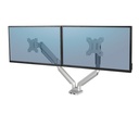 BRAZO FELLOWES 8056501 MONITOR DOBLE PLATINUM SERIE PLATA