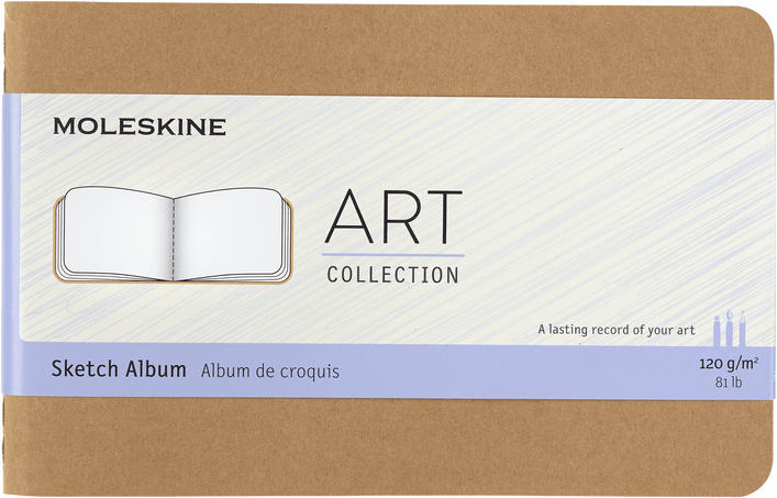 ALBUM MOLESKINE 0012744 ARTSKA2P3 BOCETOS MARRON KRAFT P