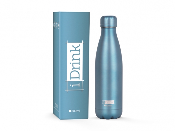 BOTELLA iDrink ID0024 TERMICA 500 ML VERDE METALIZADO
