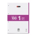 BLOC MR7425  NB1 A4 100 CLA FUCSIA 4 TALADROS