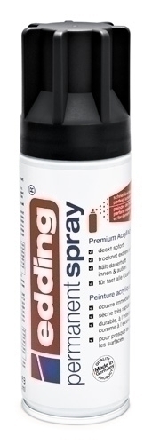 PINTURA ACRILICA EDDING 5200901 PERMANENT SPRAY 200 ml NEGRO INTENSO MATE