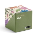CUBO DE NOTAS MR13189 ADHESIVAS VINT.LILY2VINTAGE LILY