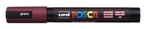 ROTULADOR UNI-BALL 264416000 POSCA NO PERM. 1,8 (PC-5M) 1,8 (PC-5M) ROJO VINO