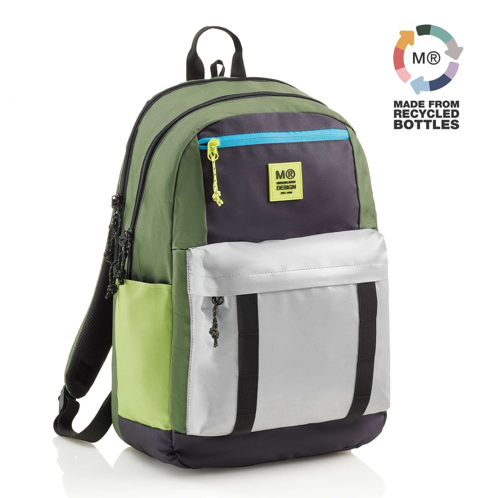 MOCHILA MR19331 TRIPLE AMSTERDAM RECI. RIDER GREEN