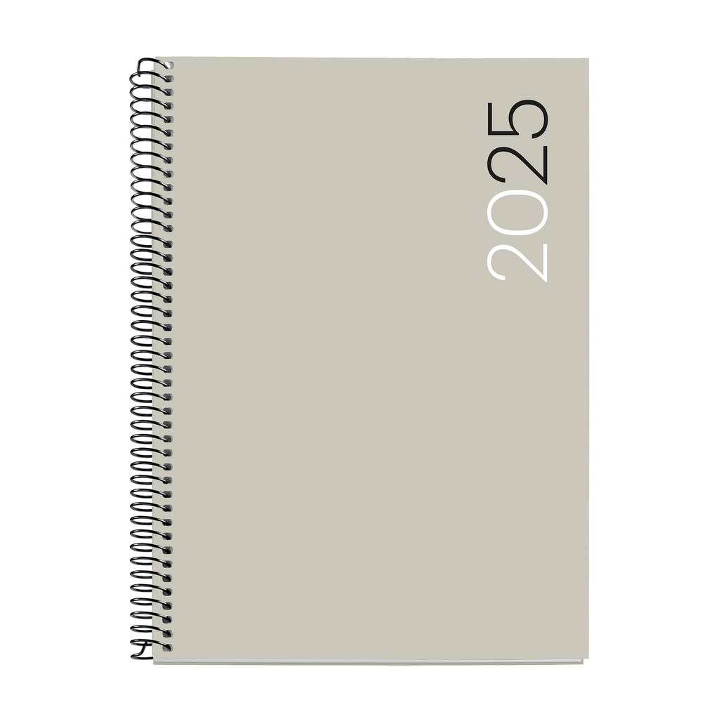 AGENDA MR34481 ESPIRAL PLUS S/VV-CAT CITY GRIS 25