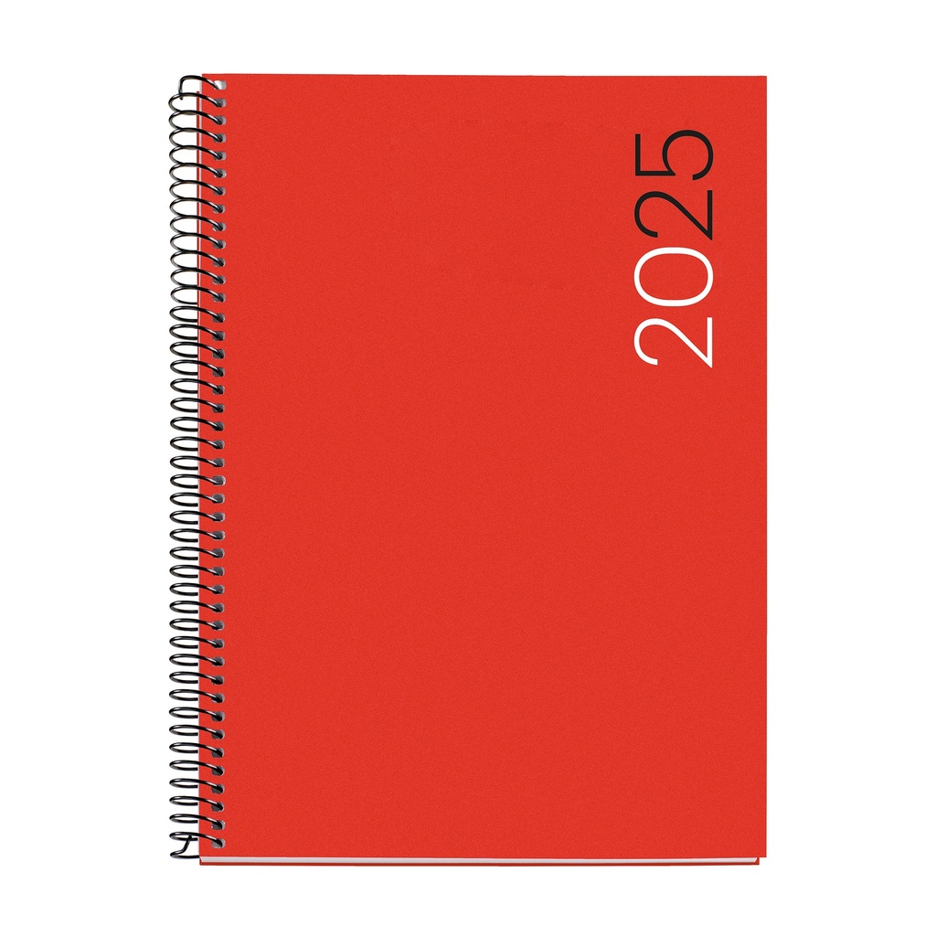 AGENDA MR34454 ESPIRALPLUS D/P-CAT PP CITY ROJO 25