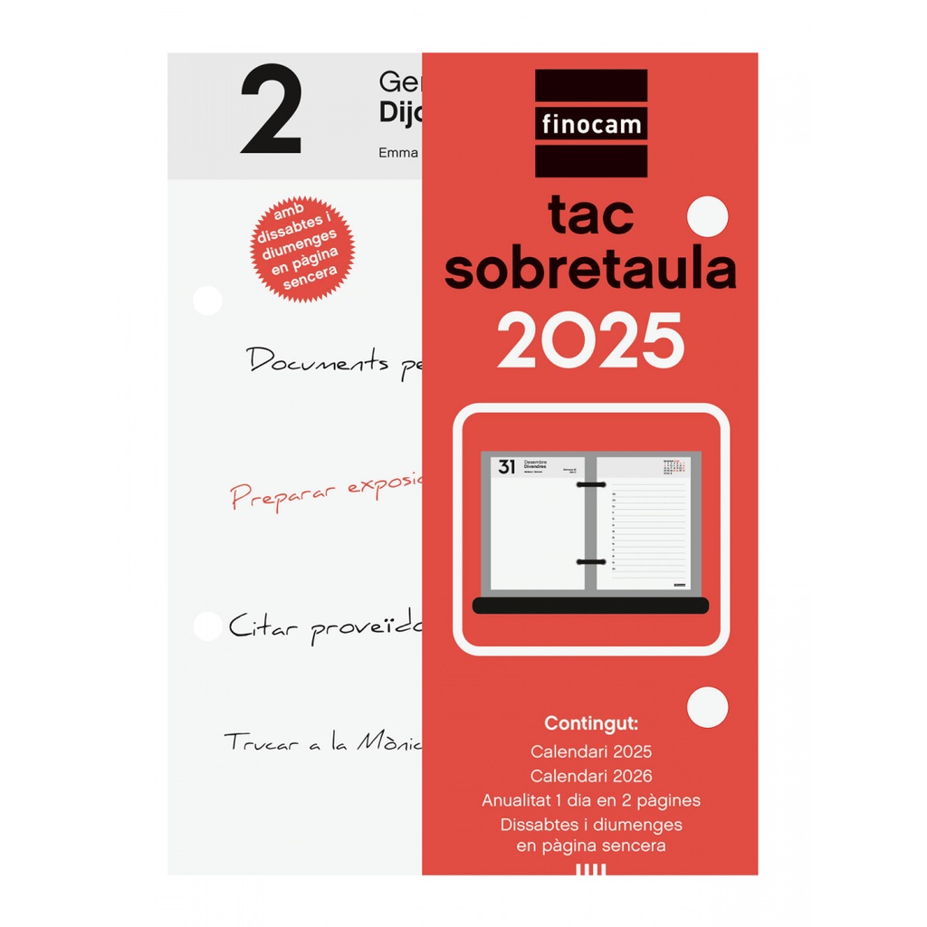 TACO FINOCAM 780290025 NEUTRO TAC SOBREMESA 2025 CAT+
