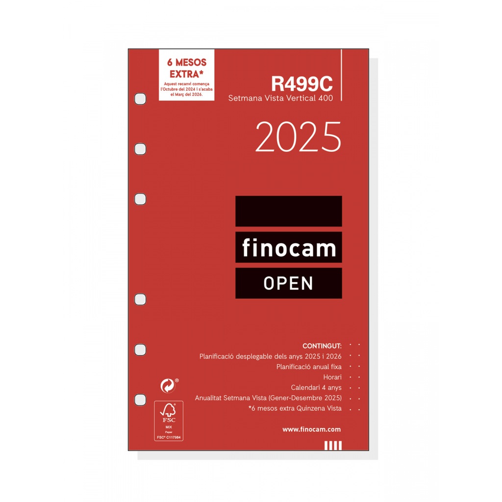 RECAMBIO FINOCAM 711810025 OPEN R499C REC.ANUAL.400 SVV 2025 CAT+