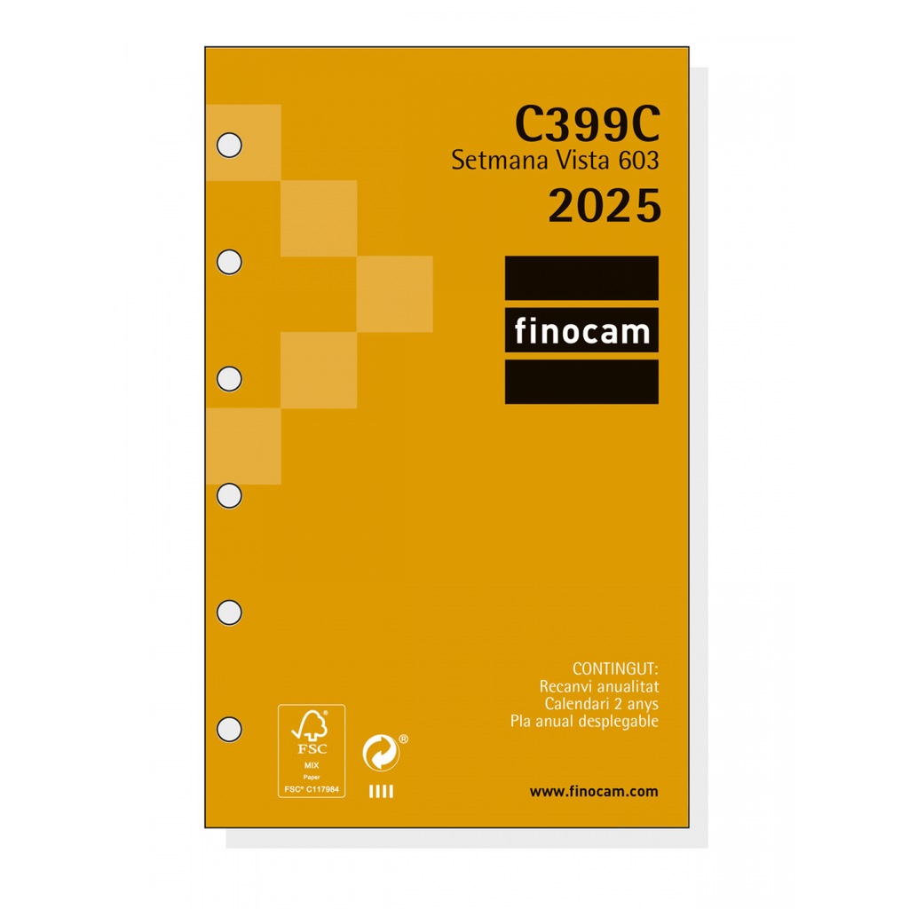 RECAMBIO FINOCAM 201350025 OPEN C399C-REC.ANUAL.603 SVH 2025 CAT+