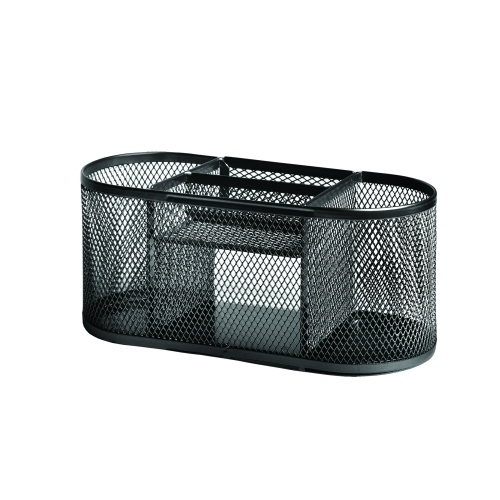 ORGANIZADOR 91332 SOBREMESA FOROFIS OVALADO METALICO MALLA NEGRO