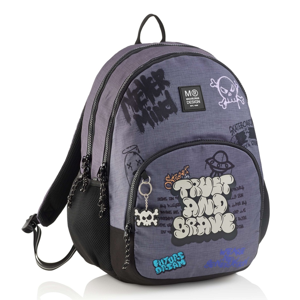 MOCHILA MR19499 TRIPLE OSLO RECICL. GRAFFITI