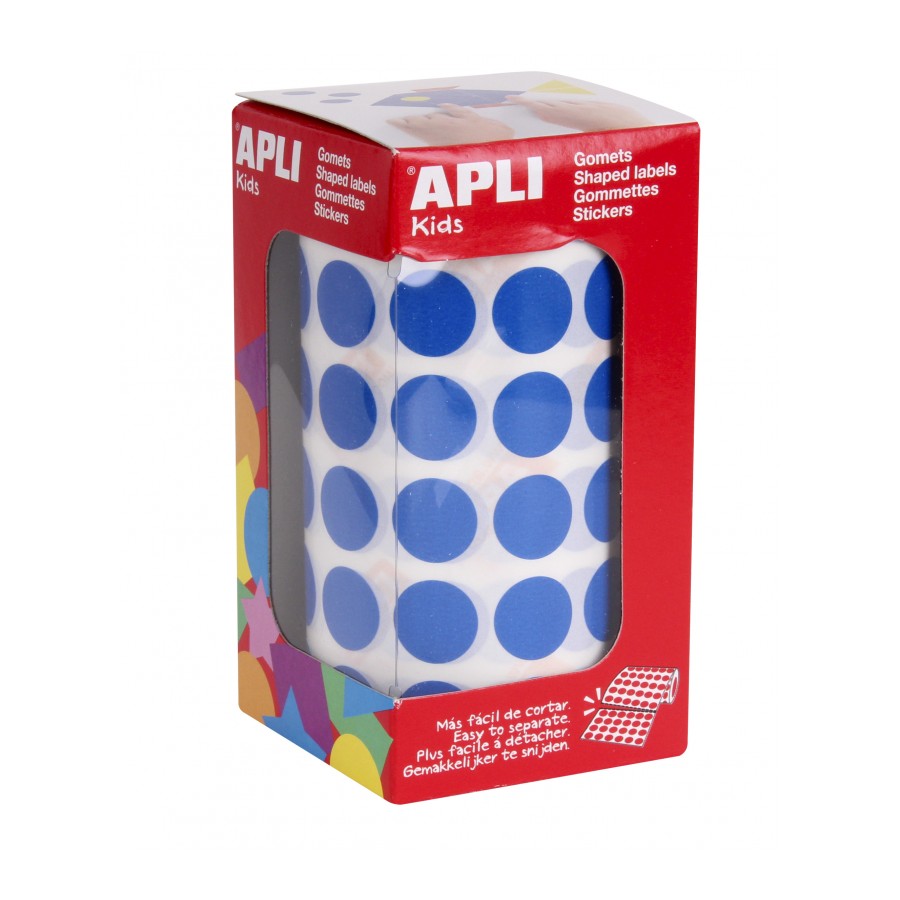 GOMETS APLI 4856 Ø 15MM REDONDOS AZUL 2832UN