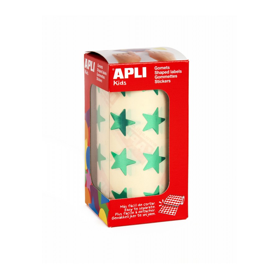 GOMETS APLI 12054 19,5MM ESTRELLA VERDE METALIZ. 1416UN