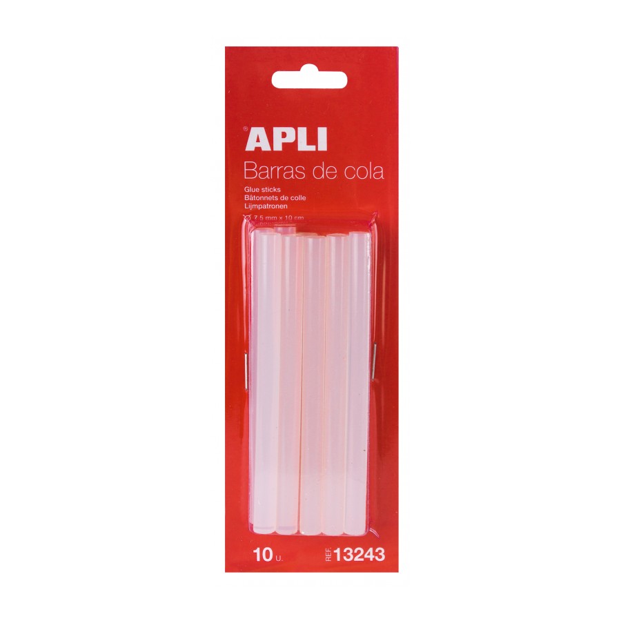 SILICONA APLI 13243 RECAMBIO BARRAS TRANSP. 7,5MM 10UN
