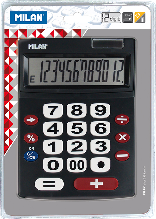 CALCULADORA MILAN 151712BL 12 DíGITOS TECLAS GRANDES