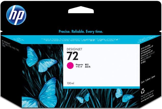 CARTUCHO HPC9372A CAR. Nº72 T1000 MAGENTA VIVERA 130ML