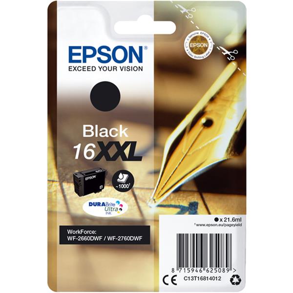 CARTUCHO EPSON C13T16814012 ULTR 16XXL NEG WORKFORCE SINGLE