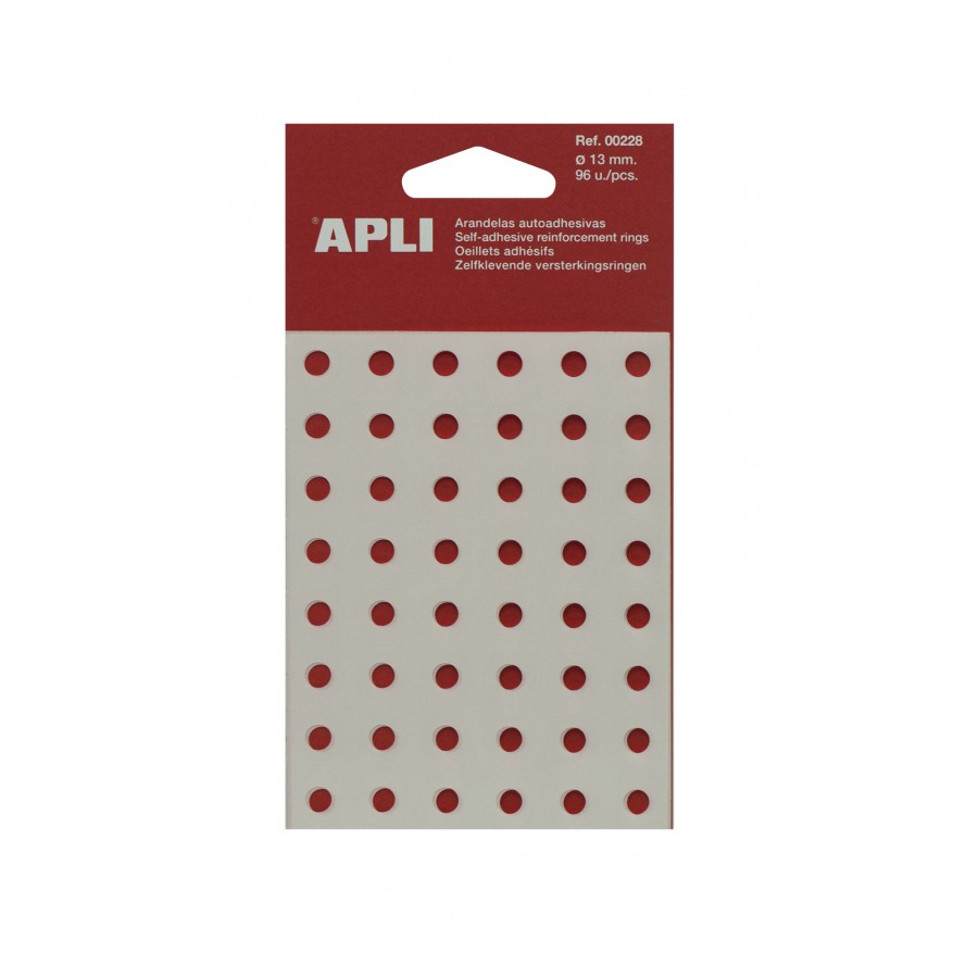 ARANDELAS APLI 228 Ø 13 ADH. TRANSLUC. 96 UN
