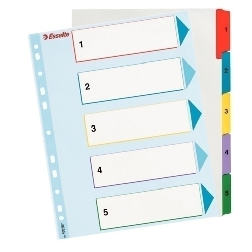 INDICE LEITZ 100207 PROYECTOS 1-5 A4 RESCRIBE 