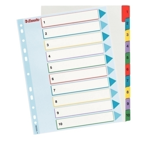 INDICE LEITZ 100208 PROYECTOS 1-10 A4 RESCRIBE 