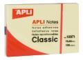 BLOC NOTAS APLI 10971 75x50 AMARILLO 100H