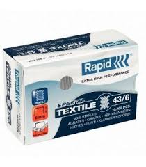 GRAPES RAPID 24872200  43/6 MM. CAJA 10000 TEXTIL SUPER STRONG GALVANIZADA