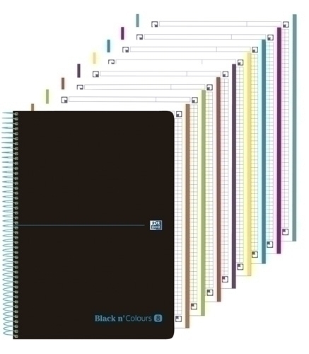 CUADERNO OXFORD 400088489 EBK8 B&C ESP A4+ 160H 90G 5X5 NEGRO