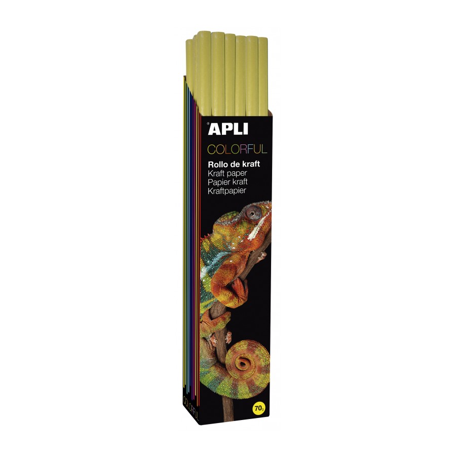 ROLLO KRAFT APLI 14430 1X10 MT. AMARILLO