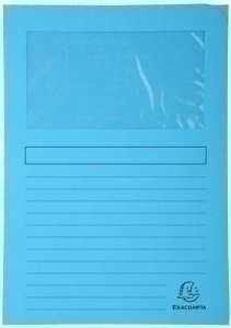 [50252E] SUBCARPETA EXACOMPTA 50252E FOREVER VENTANA A4 AZUL CLARO
