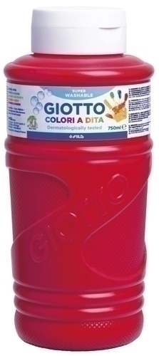 [F536010] PINTURA DEDOS GIOTTO F536010 ROJO 750 ML