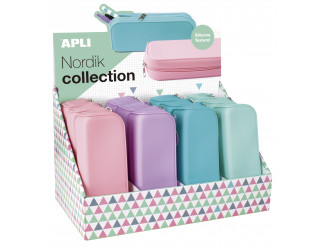 [17408] ESTUCHE APLI 17408 SILICONA/SOFT NORDIK COLORES 