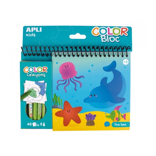 [15208] BLOC DIBUJOS + CERA MARINO 1U