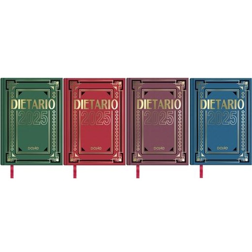 [11152-2025] DIETARIO DOHE 11152-2025 CUARTO 15X21CM D/P CARTÓN GELTEX C/SURTIDOS 2025