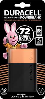 [990327] POWERBANK 990327  DURACELL - 72 h - 10050 mAh