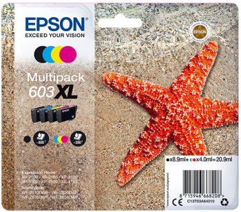 [C13T03A64010] EPSON CARTUCHO 603XL Pack-4