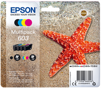 [C13T03U64010] EPSON CARTUCHO 603 Pack-4