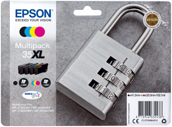 [C13T35964010] PACK DE CARTUCHOS 4 COLORES (CMYK) EPSON 35XL