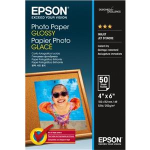 [C13S042547] PAPEL FOTO GLOSSY EPSON 10X15 - 200GR/M (50 HOJAS)
