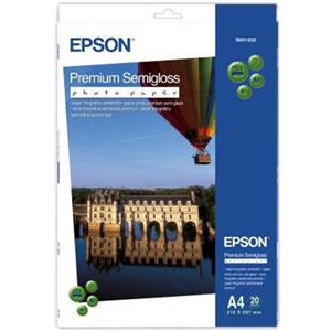 [C13S041332] PAPEL FOTO PREMIUN SEMIGLOSSY EPSON A4 - 250GR/M (20 HOJAS)