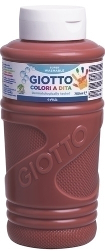 [ F536028] Giotto Pintura A Dedos Marrón 750 Ml  